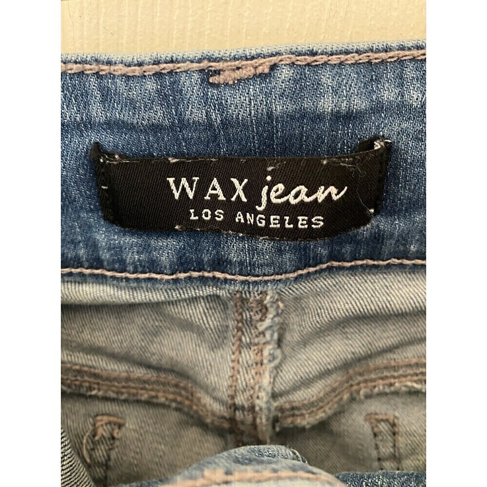 Wax Denim Destressed Jean Shorts Sz.L - Picture 3 of 5